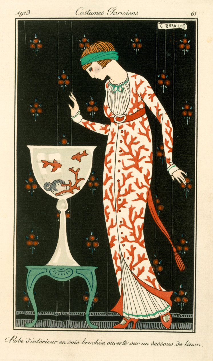 Robe Silk House, Mode - French School