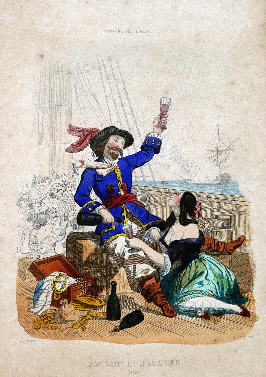 Sir Henry Morgan (1635-1688) (Morgan le flibustier) : natif du Pays de Galles dans « Histoire des pirates et corsaires de l