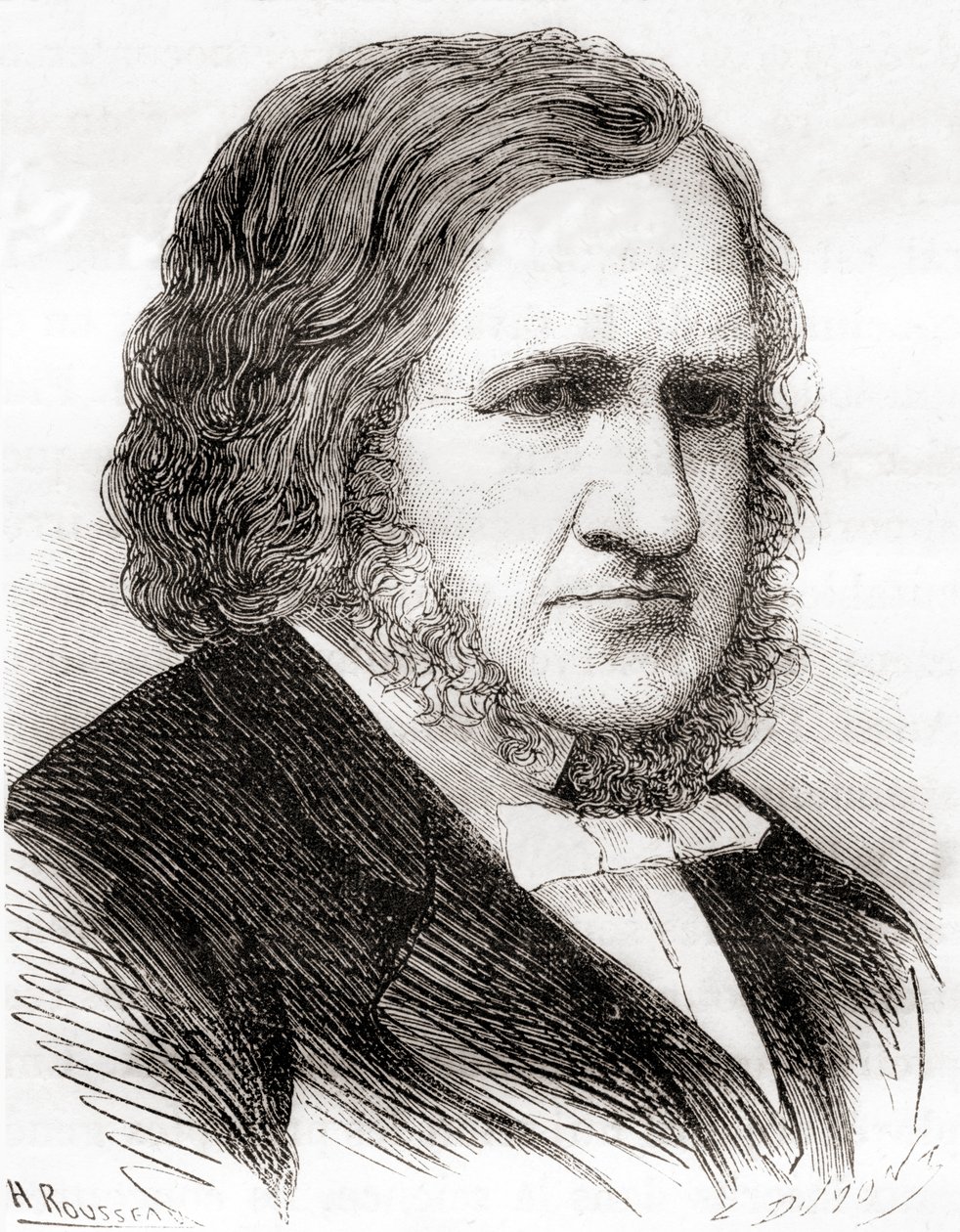 Sir James Young Simpson, de Les Merveilles de la Science, publié vers 1870 (lithographie) - French School