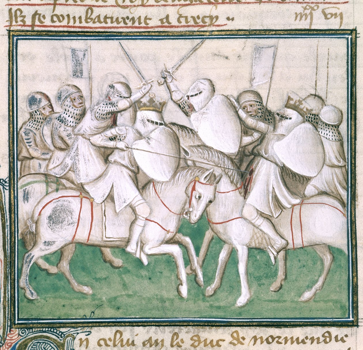 La bataille de Crécy, c.1410 - French School