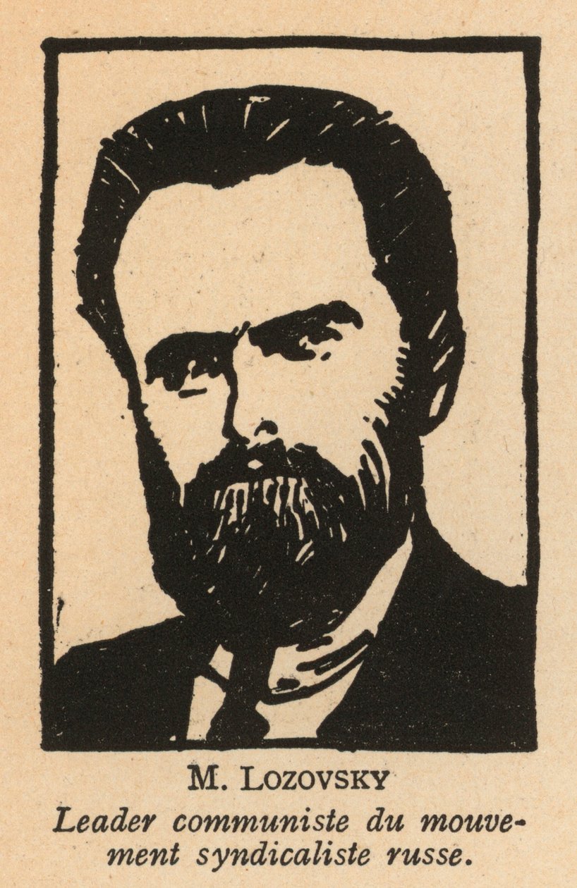 Solomon Lozovsky, révolutionnaire bolchevique russe et homme politique soviétique, secrétaire général de l