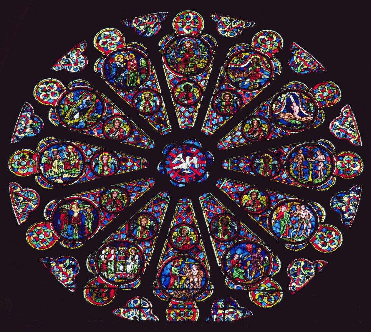 Rosace sud, 1235-40 - French School
