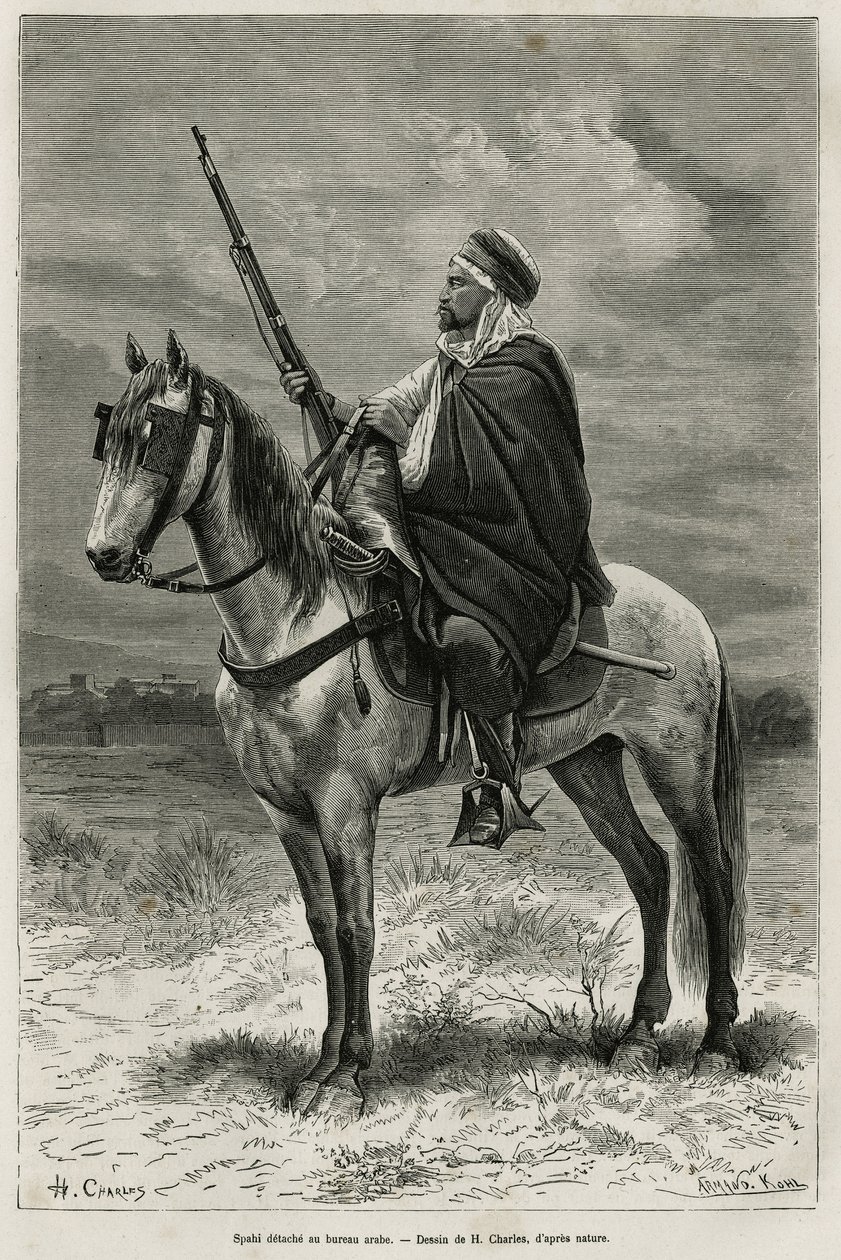 Spahi, cavalier efficace et redouté contribuant à la conquête de l