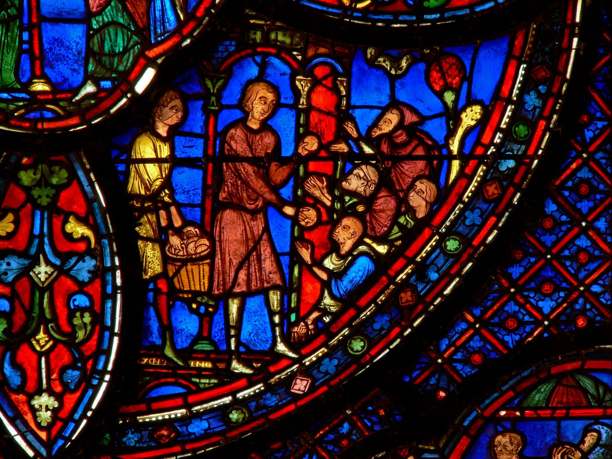 Saint Antoine : distribue aux pauvres - French School