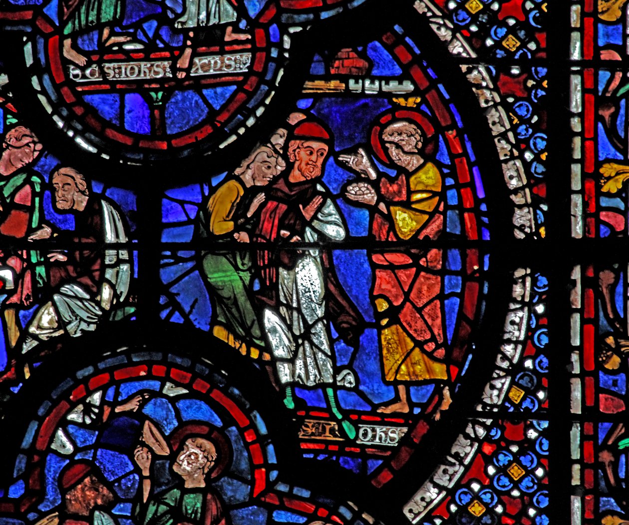Fenêtre de Saint Jean : il répare des gemmes cassées - French School