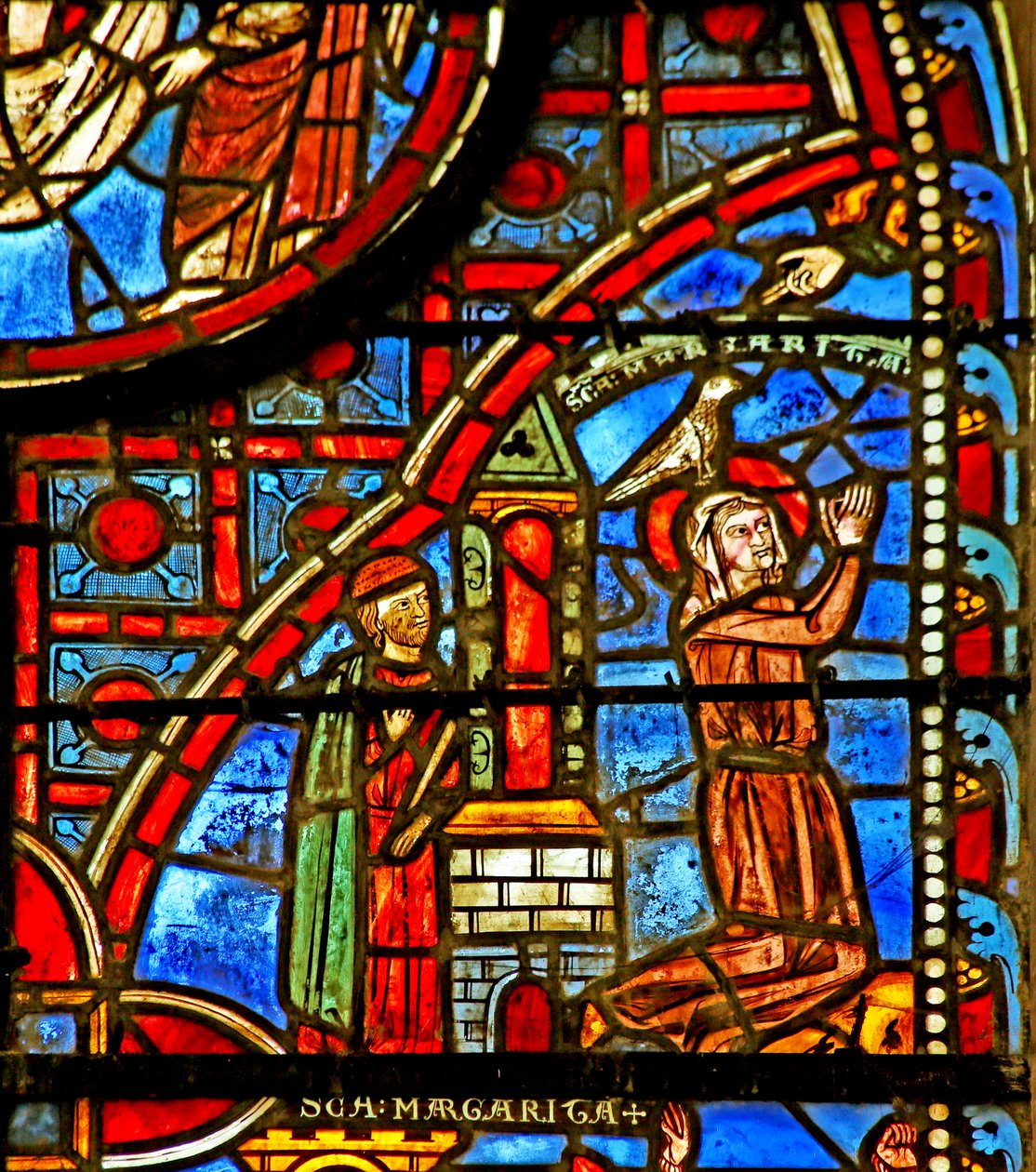 Sainte Marguerite priant - French School