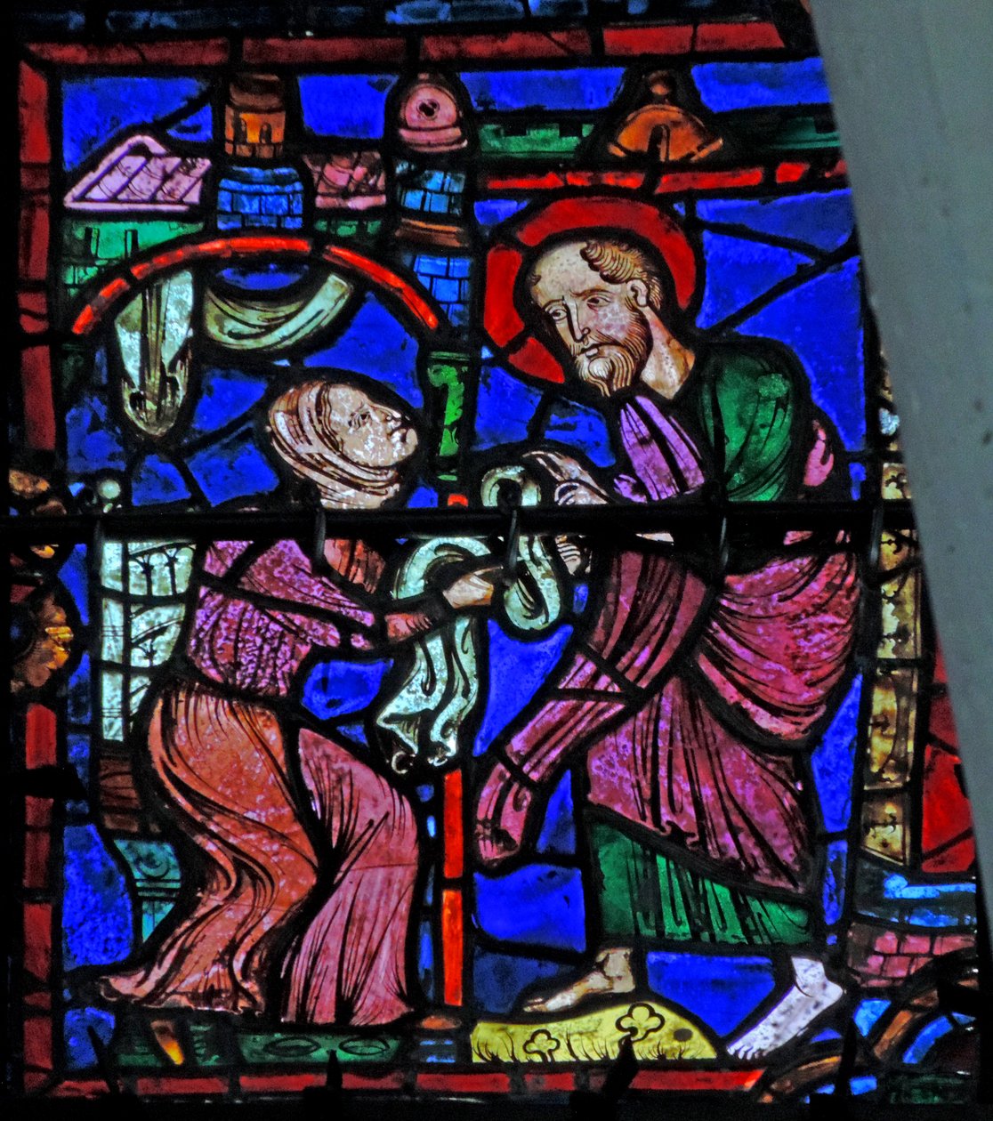 Saint Paul rend à Plautilla le voile - French School