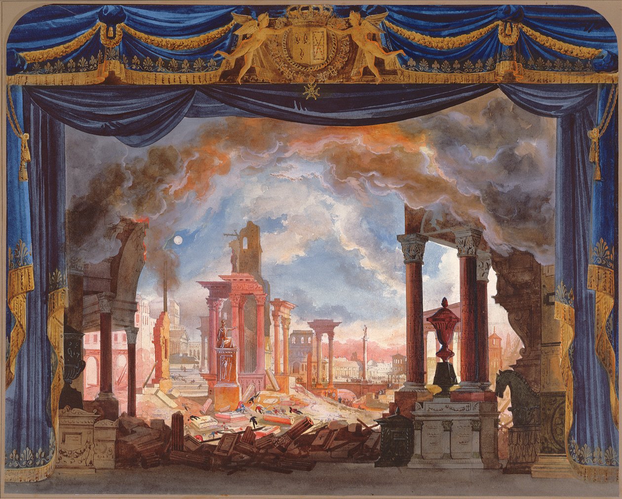 Décor de scène pour l