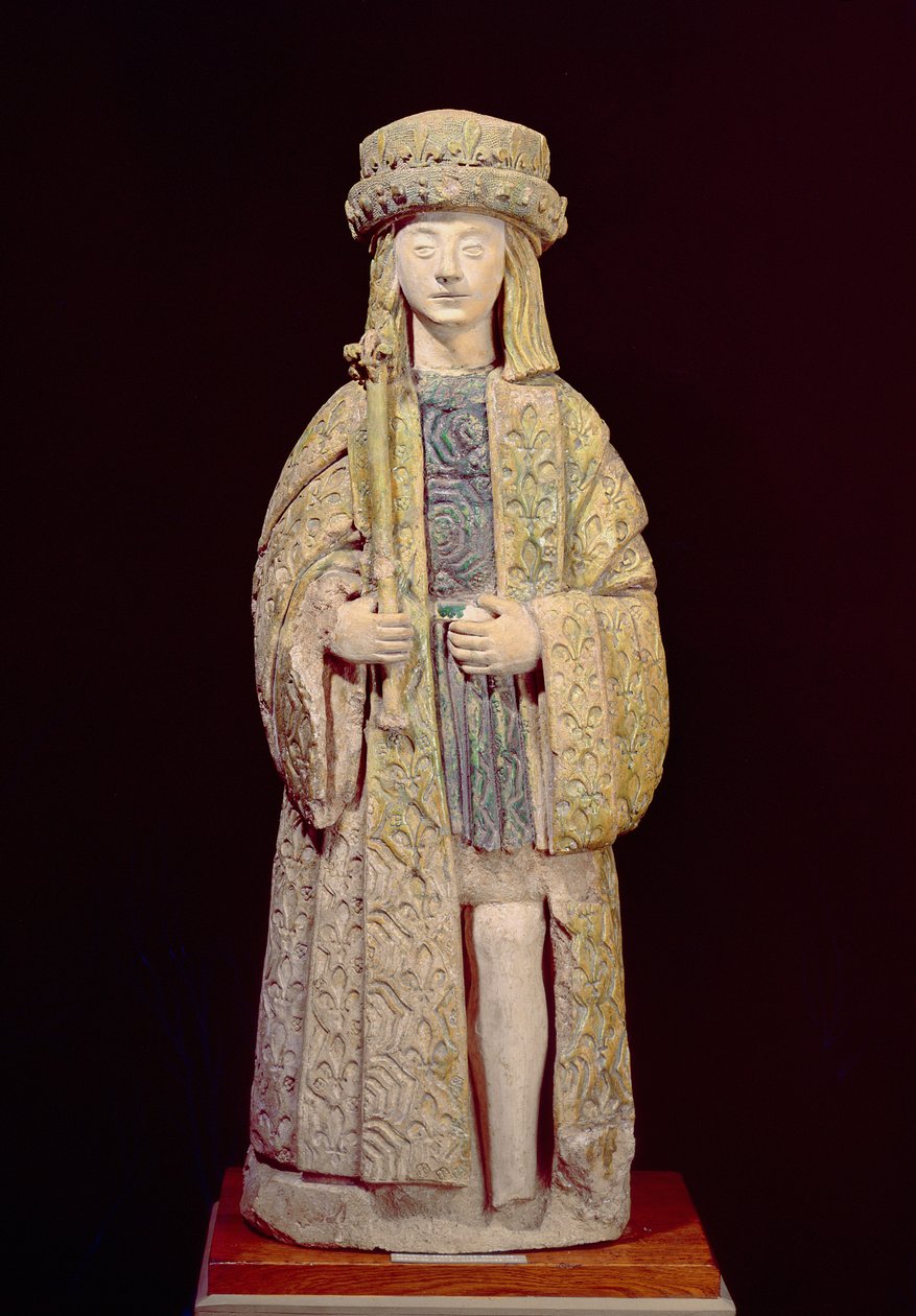 Statue de Saint Louis (1214-70), fin 15e ou début 16e siècle - French School