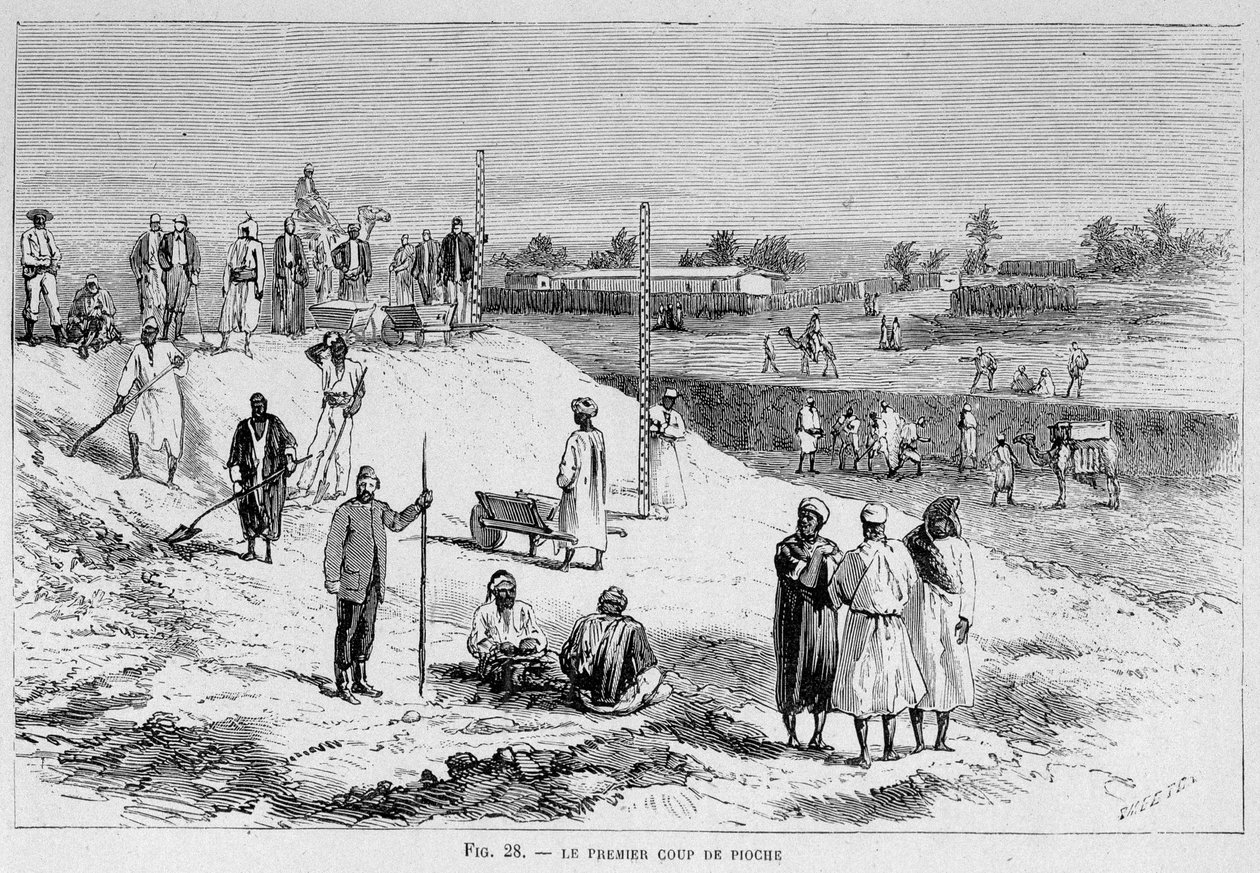 Canal de Suez : le premier coup de pioche - French School