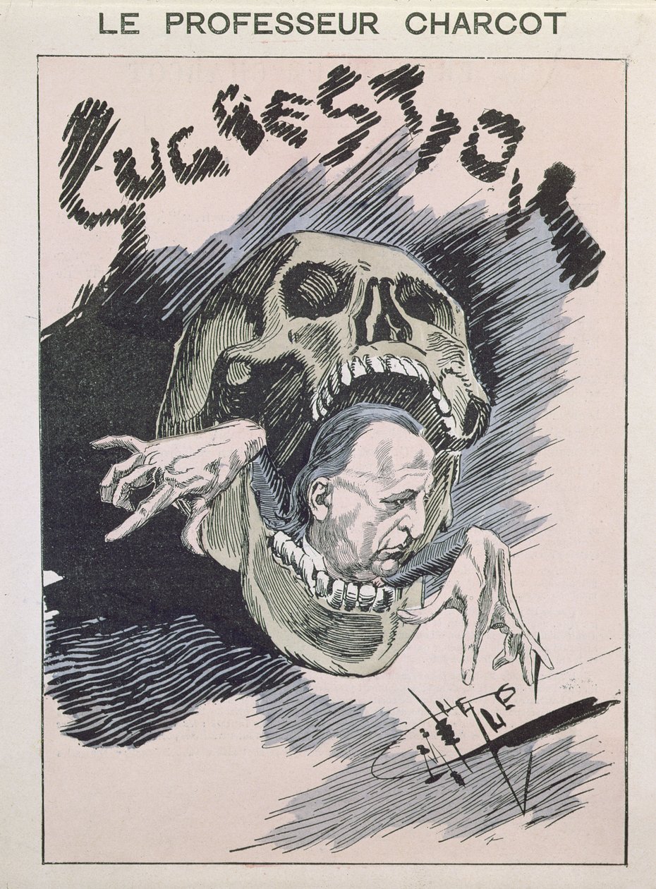 Suggestion, caricature de Jean Martin Charcot (1825-93) vers 1880-85 - French School
