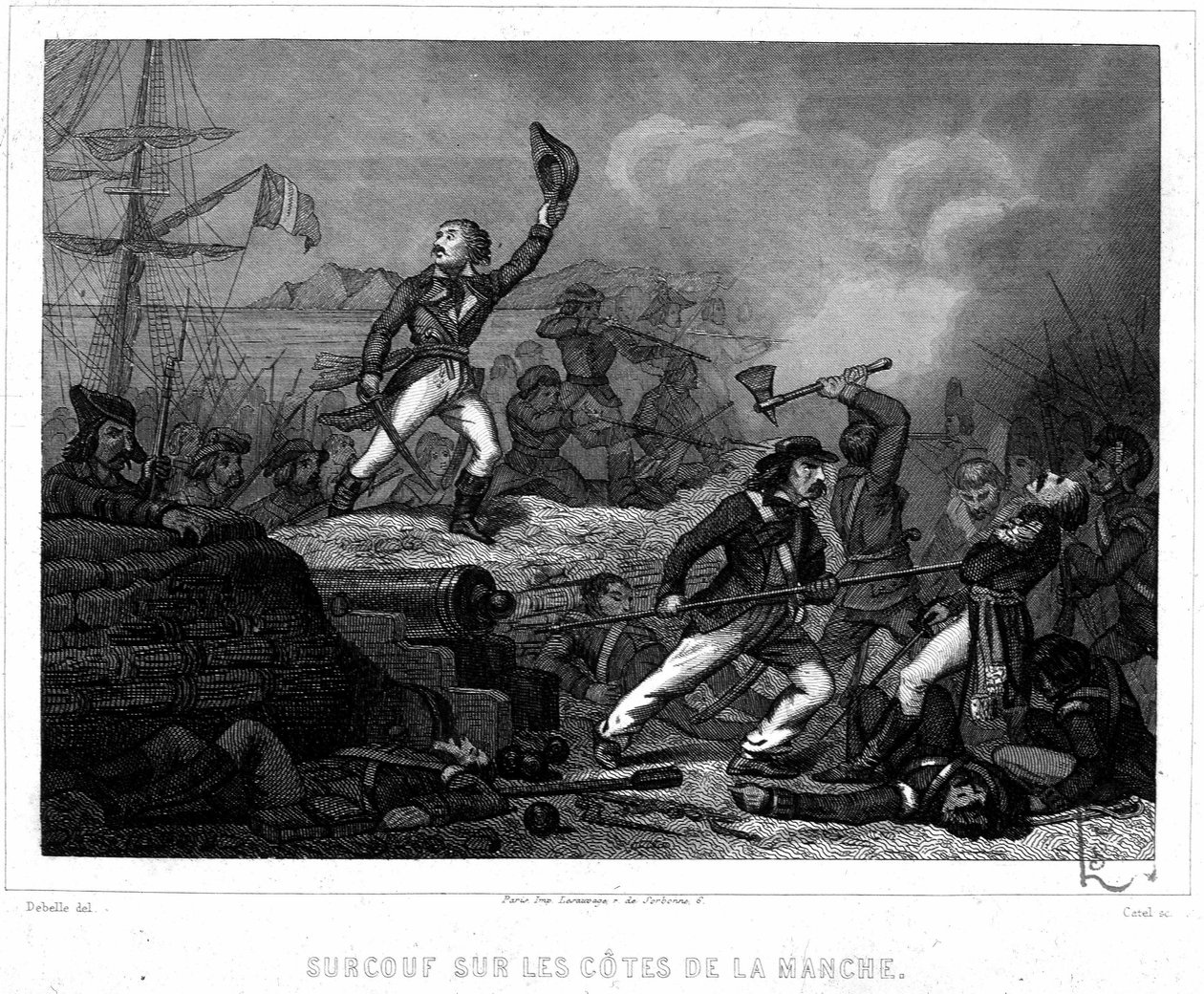 Surcouf sur les côtes de la Manche - dans « Histoire des Pirates et Corsaires de l