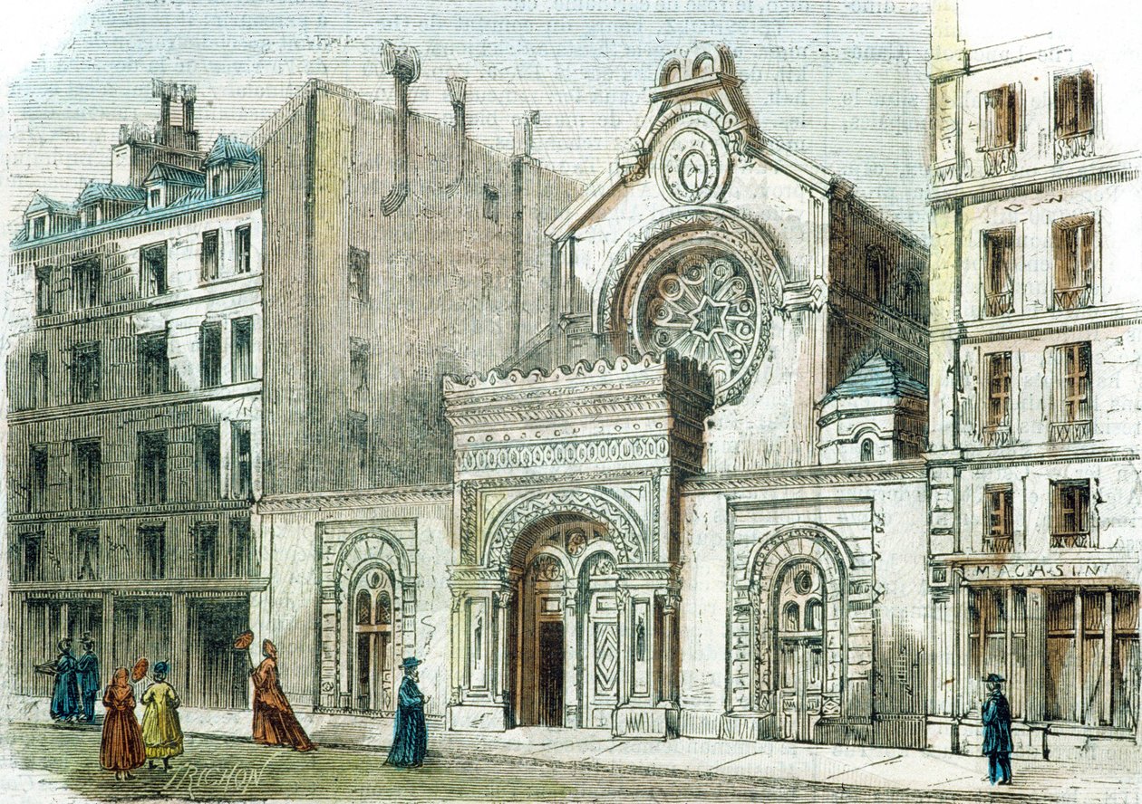 Synagogue de la rue de la Victoire, Paris, c.1880 - French School