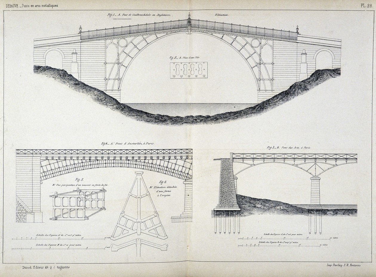 Dessins techniques des ponts d