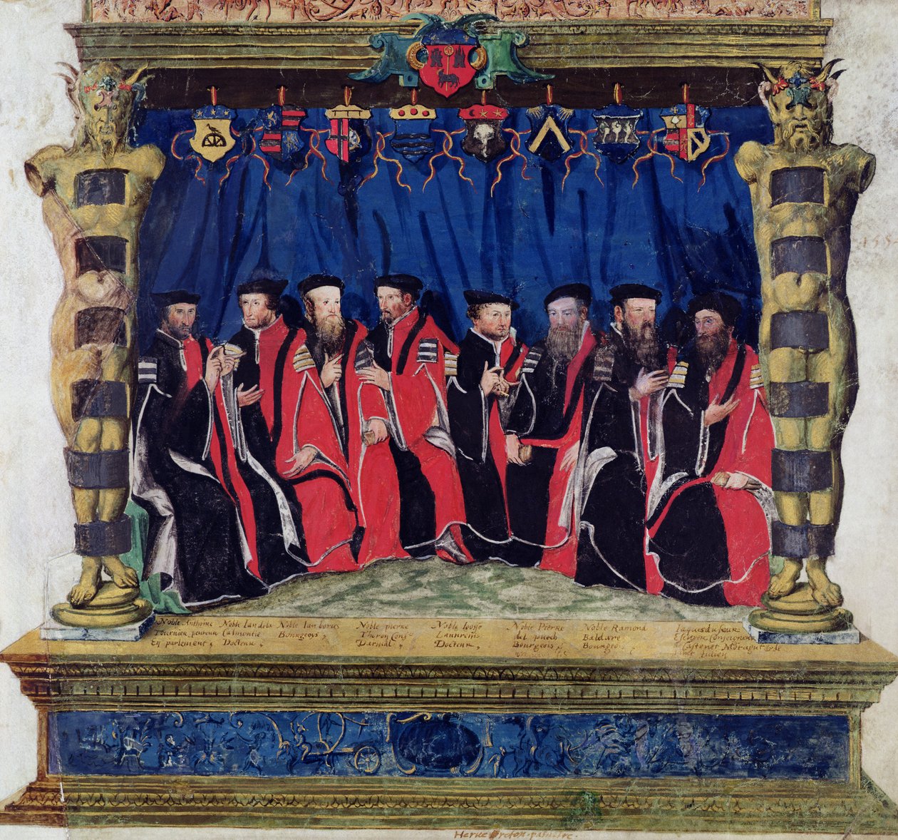 Les Échevins de Toulouse, 1554-55 - French School