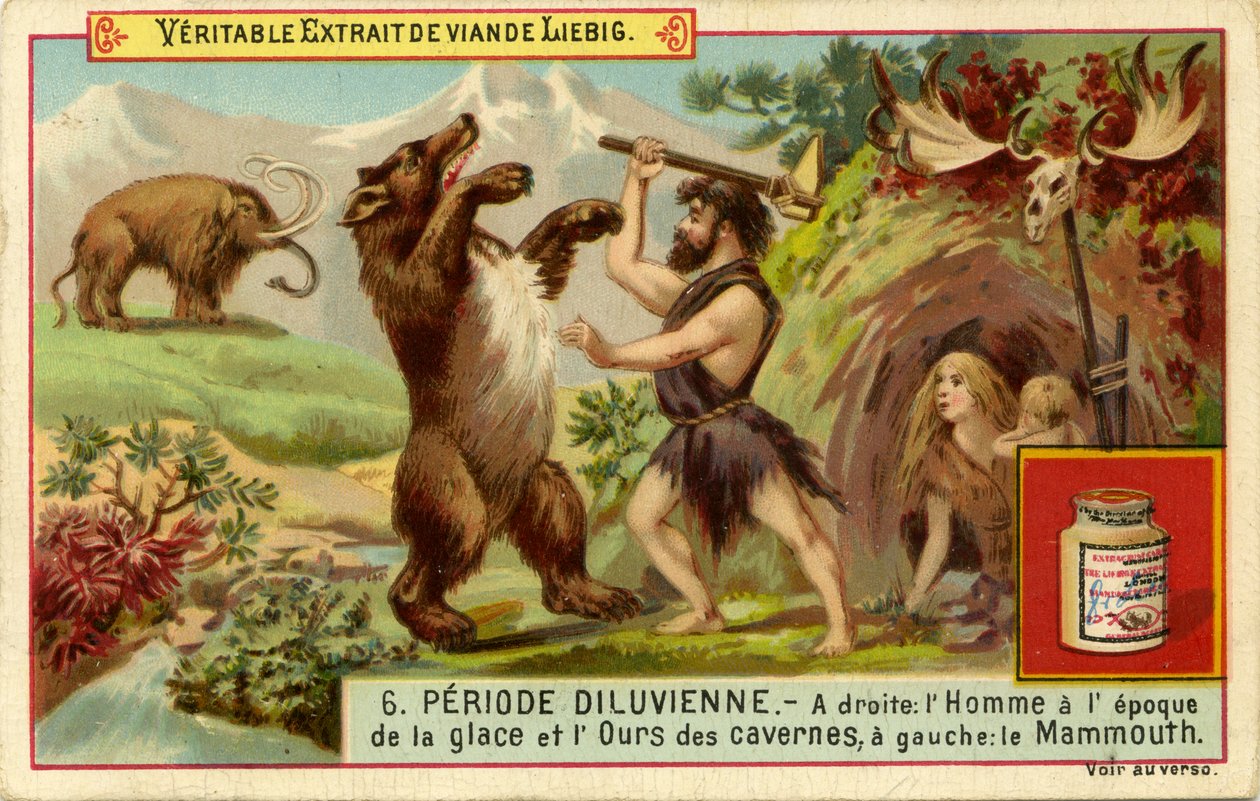 La période antédiluvienne, Carte Liebig - French School