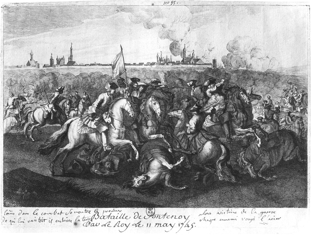 La Bataille de Fontenoy, 11 mai 1745 - French School