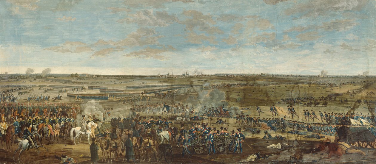 La Bataille de Leipzig, 18 octobre 1813 - French School