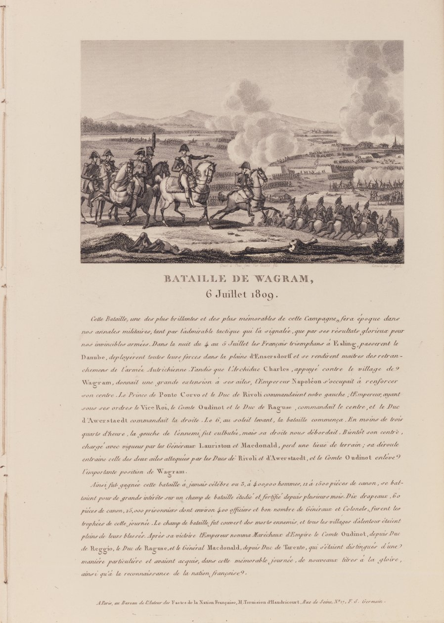 La Bataille de Wagram le 6 juillet 1809 - French School