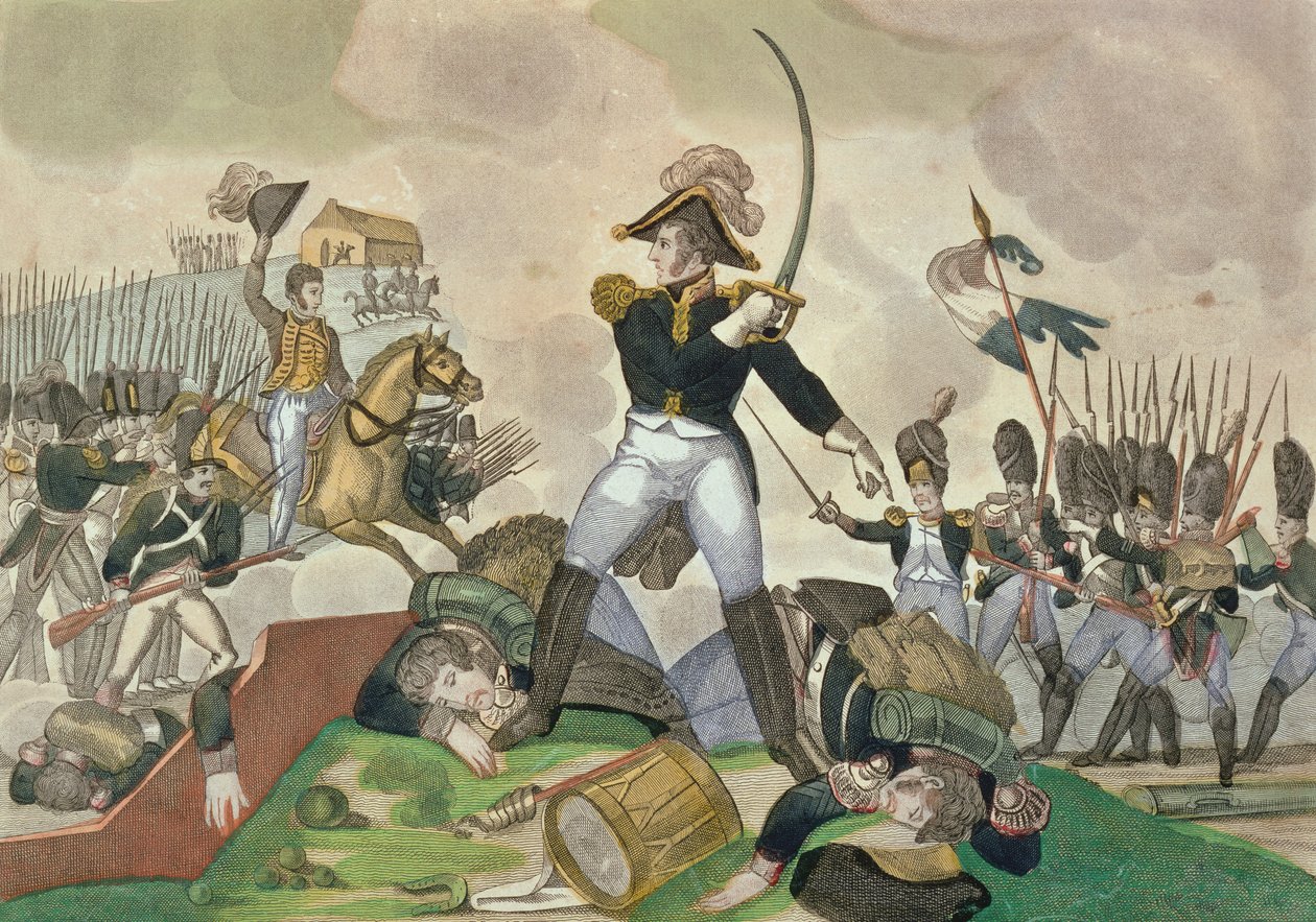 La bataille de Waterloo, 18 juin 1815 - French School