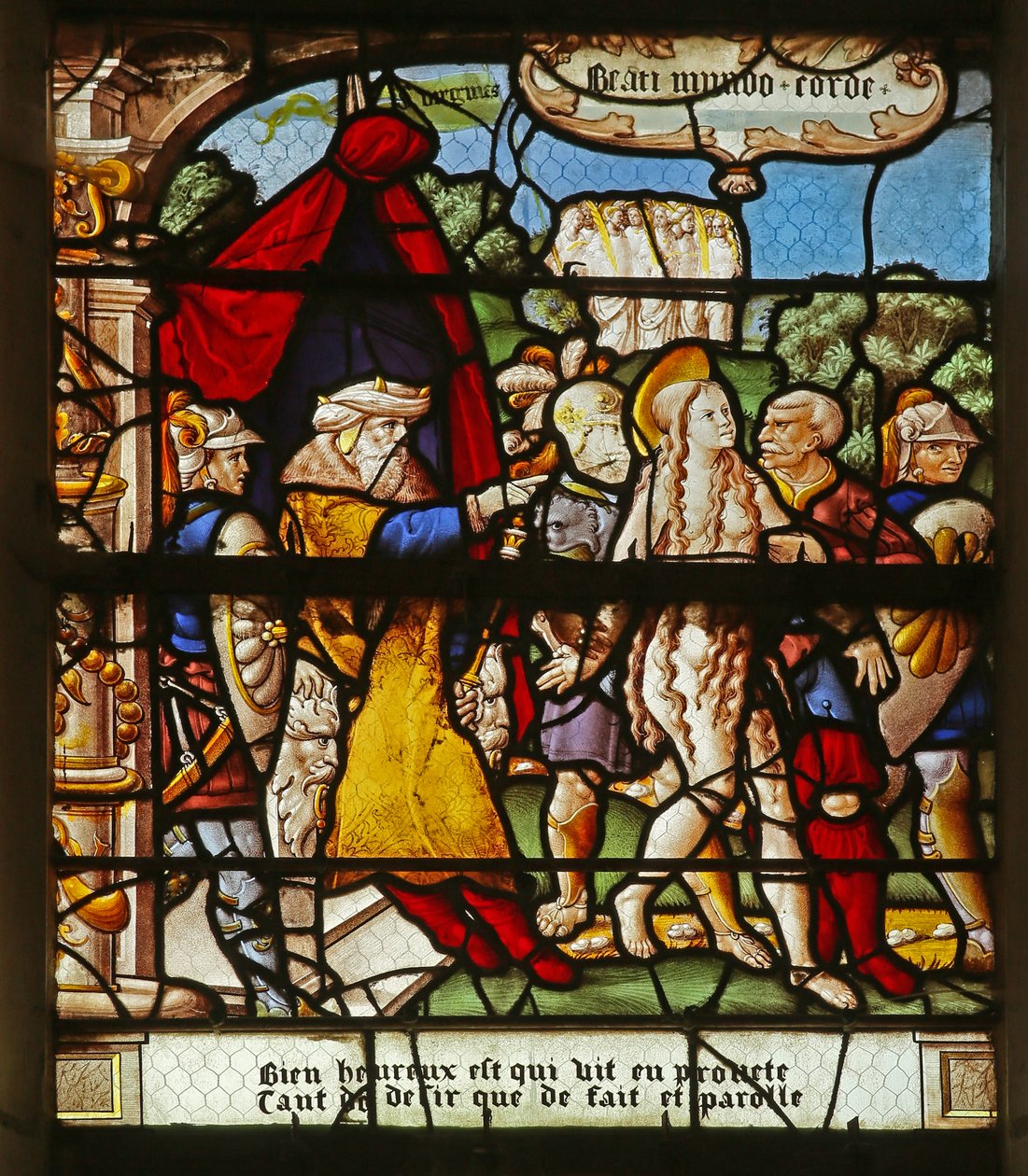 Les Béatitudes : Heureux les cœurs purs : le martyre de Sainte Agnès - French School