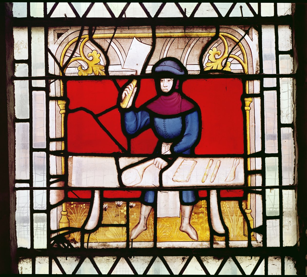 La fenêtre du boucher (détail) - French School