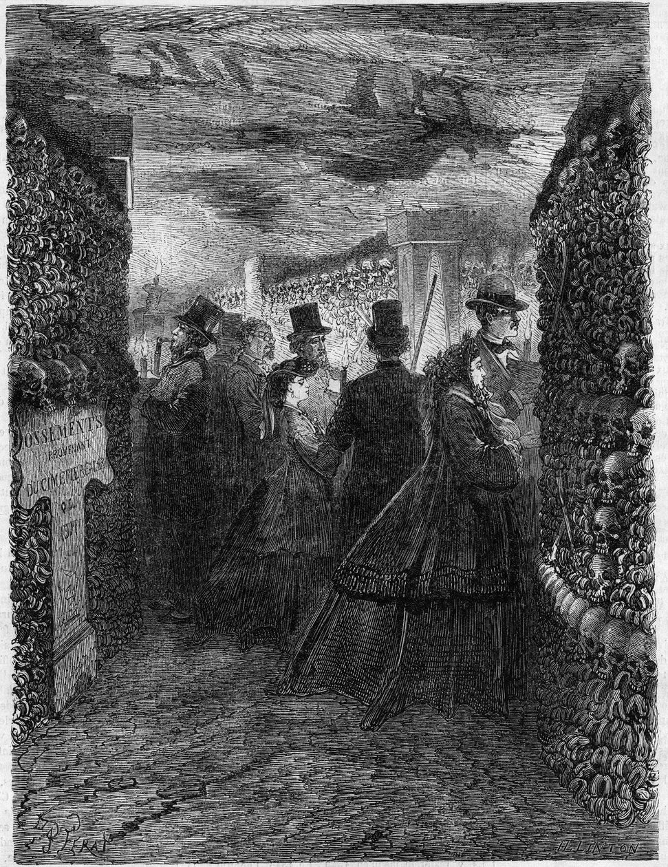 Les Catacombes de Paris en 1865 : Une visite des galeries de l