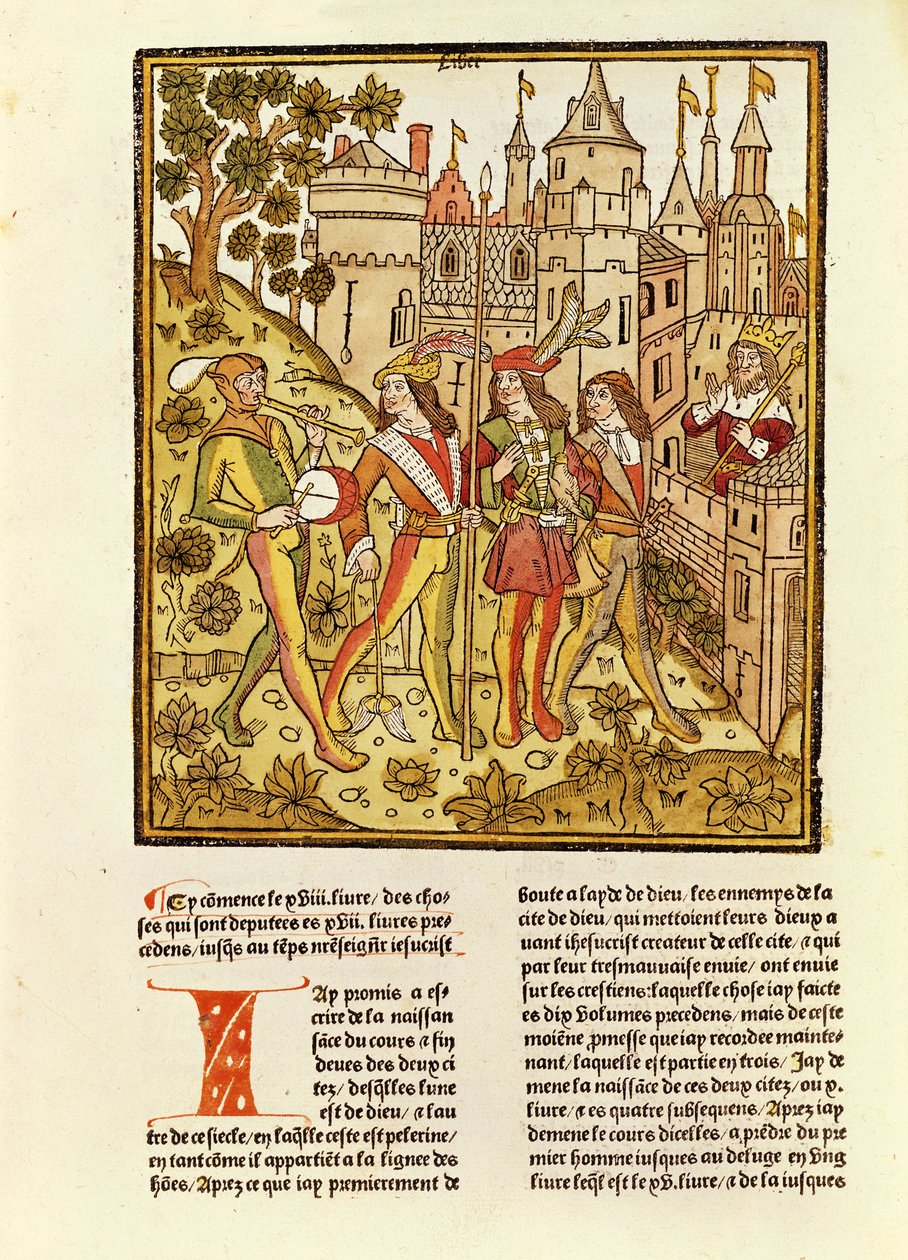 La Cité de Dieu et la Cité de ce Siècle, de La Cité de Dieu, 1486-87 - French School