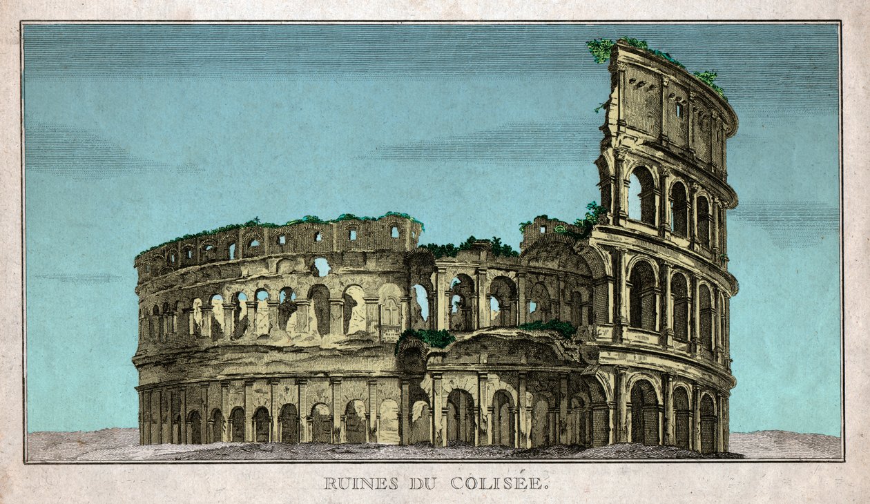 Le Colisée (gravure) - French School