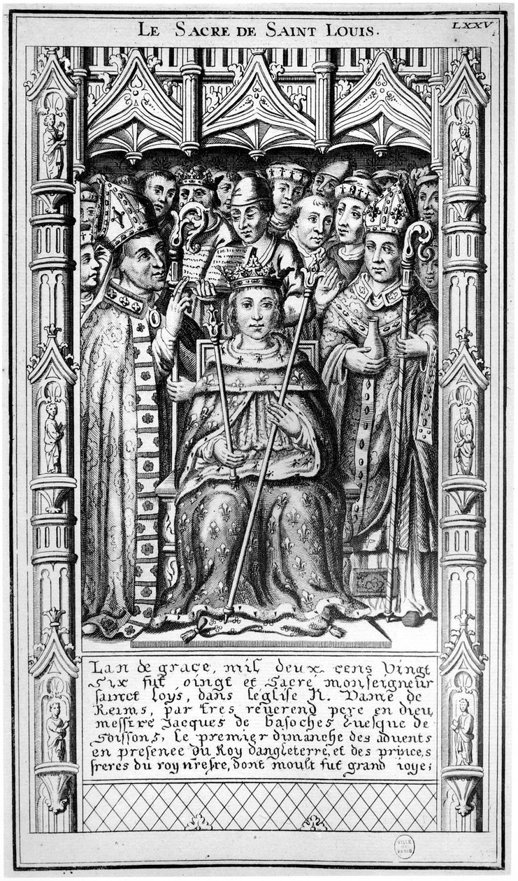La consécration de Saint Louis en 1226, XVIe-XVIIe siècle - French School