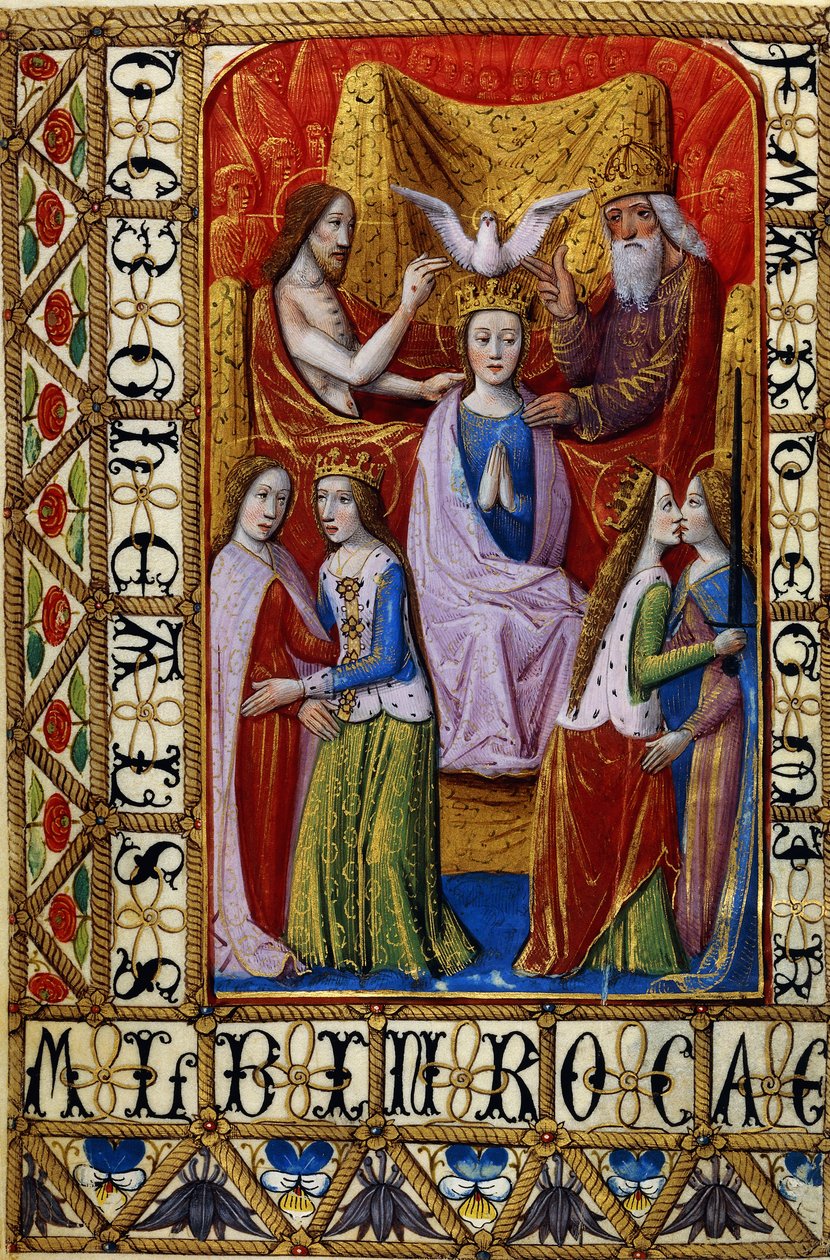 Le Couronnement de la Vierge par la Sainte Trinité, c.1500 - French School