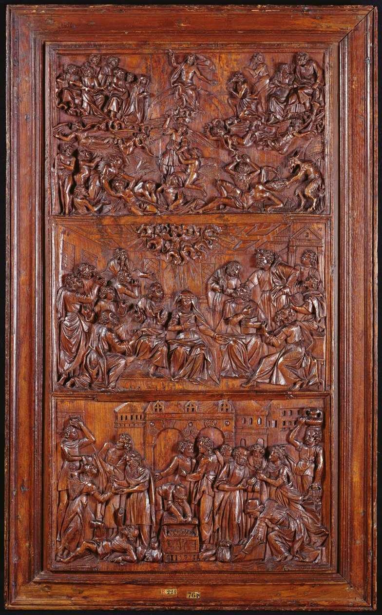 Le Credo, Panneau III : Le Jugement Dernier, Pentecôte et la Communion des Saints, 1587 - French School