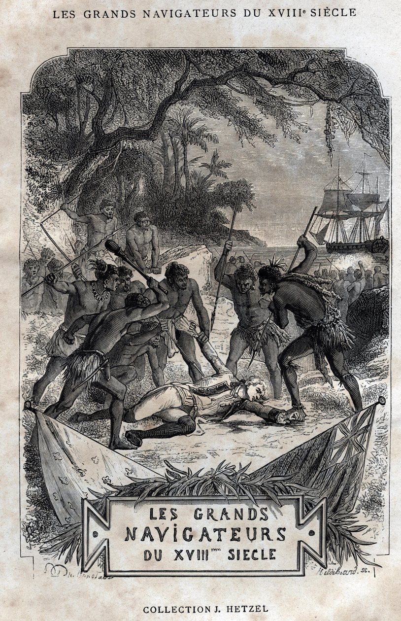 La Mort du Capitaine James Cook - French School