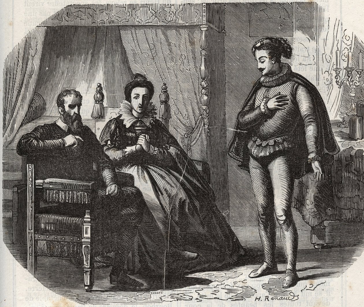 La duchesse de Clèves, Marie von Julich, apprend la dissolution du mariage entre sa fille, Anne de Clèves, et le roi d