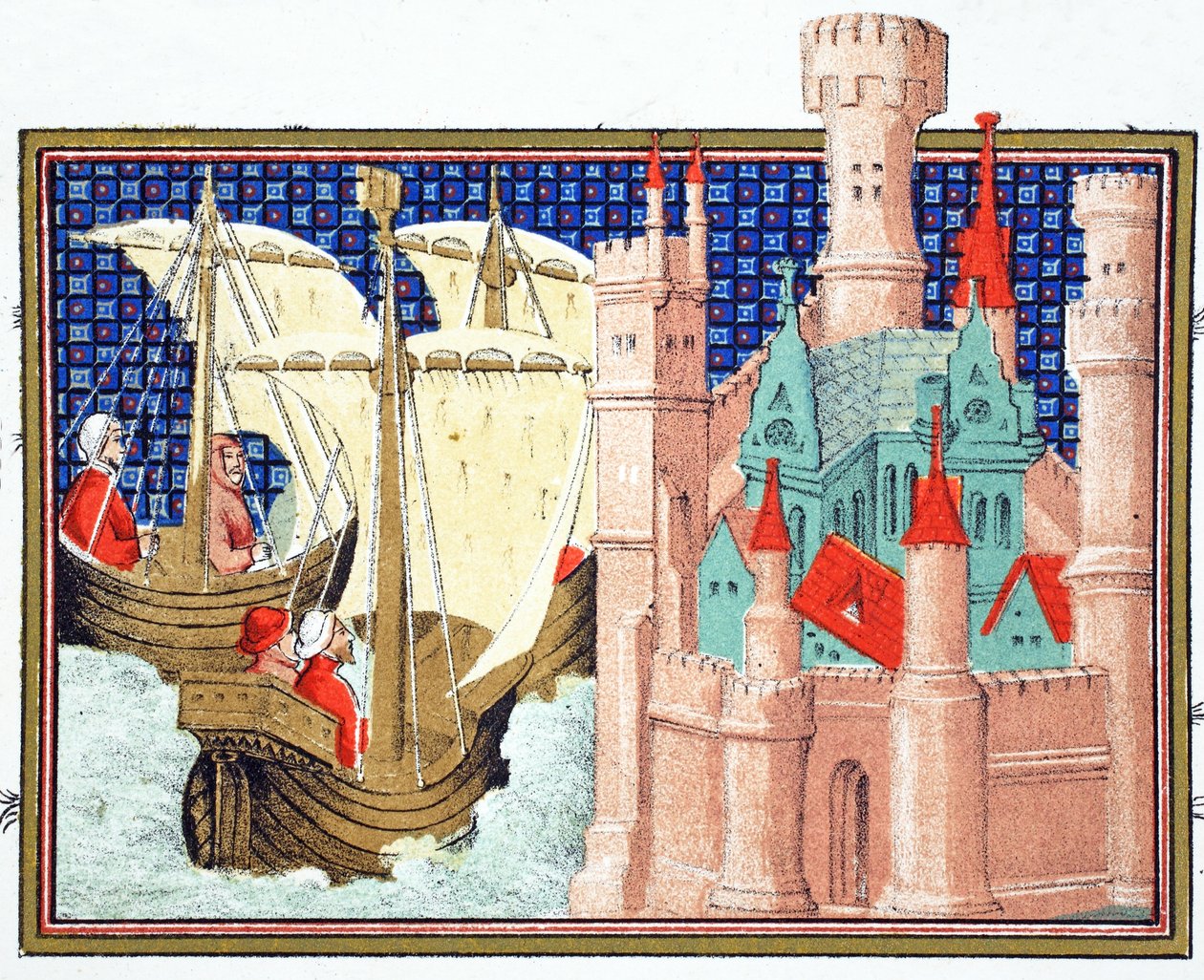 Le duc de Salisbury arrivant au château de Conway depuis l
