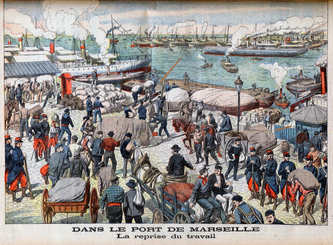 La fin de la grève à Marseille, illustration de 