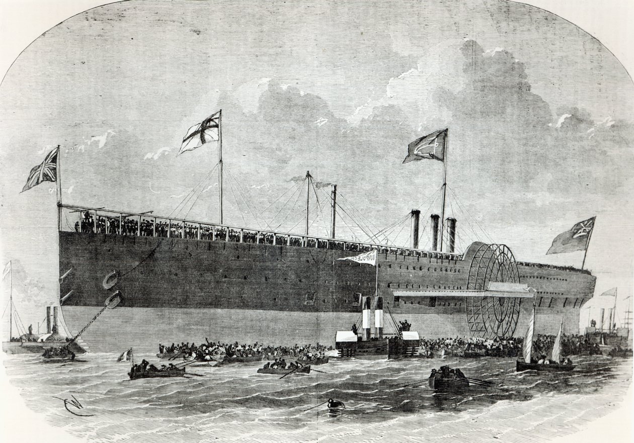 Le Great Eastern, illustration de Le Nouvel Illustré, 1867 - French School