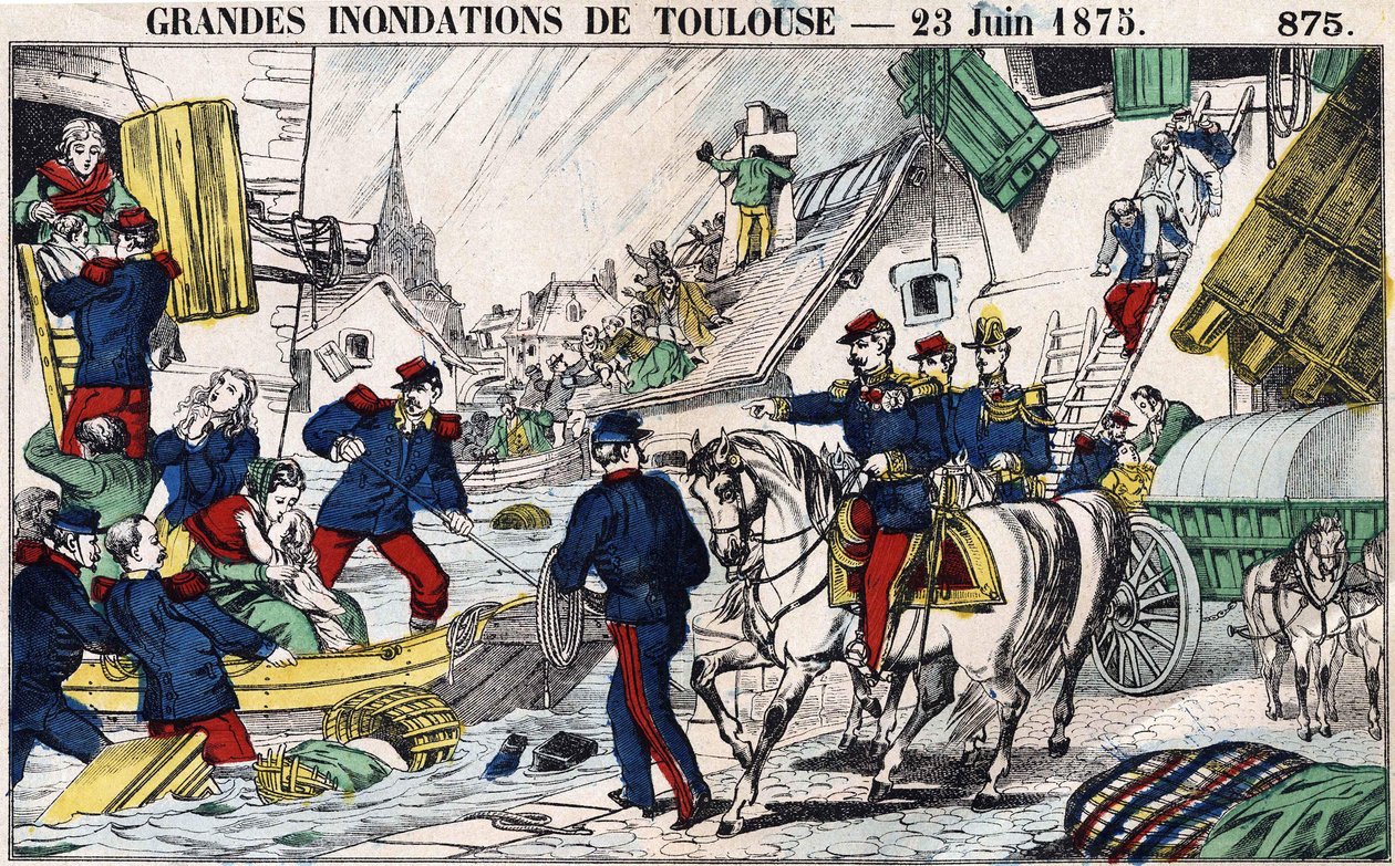Les grandes inondations de Toulouse le 23 juin - French School