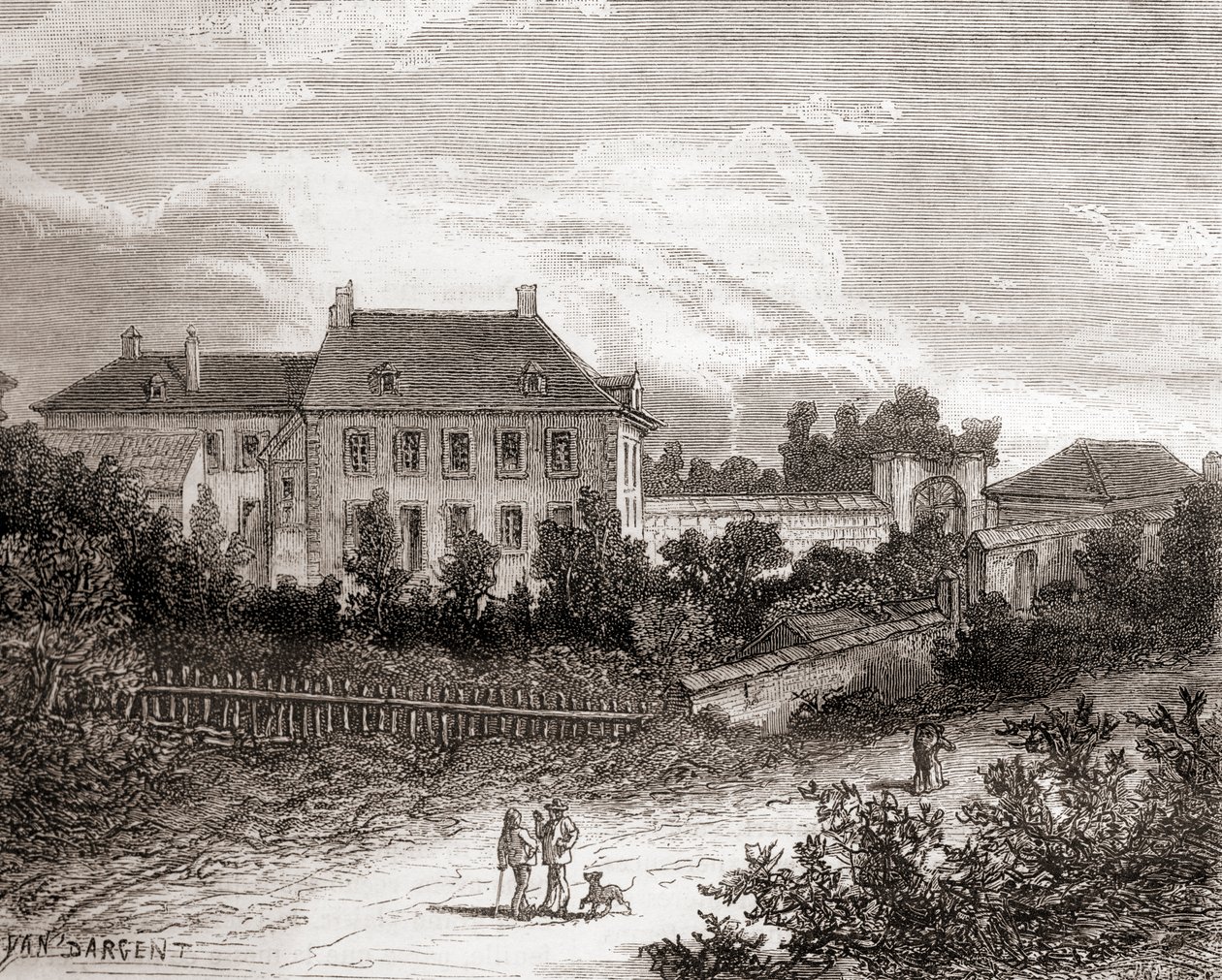 La maison à Gras, près de Chalon-sur-Saône, France où l