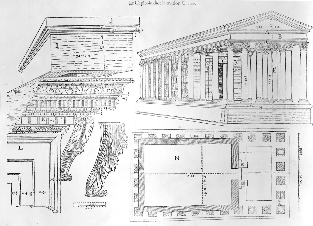 La Maison Carrée, illustration du Discours historial de l