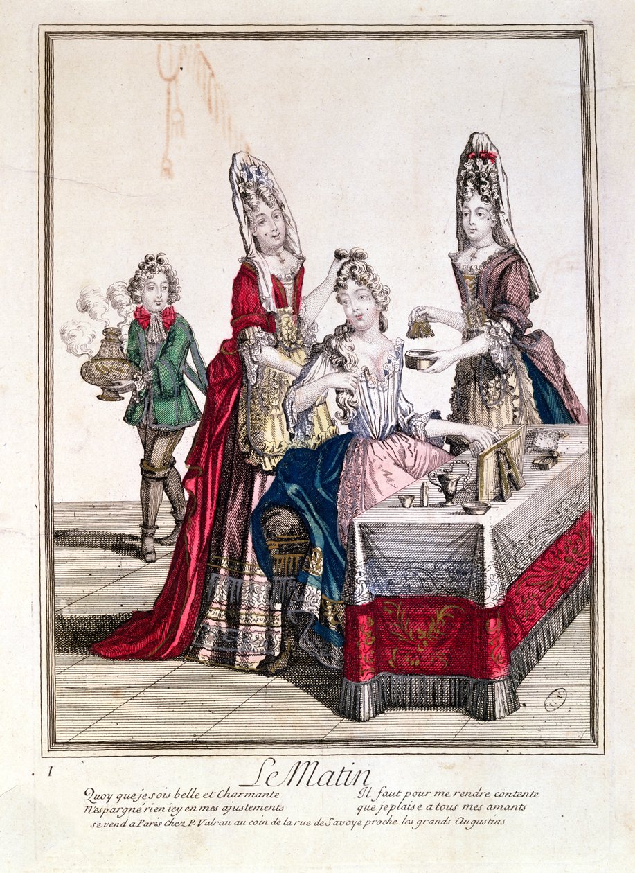 Le Matin, Dame à sa toilette, 2e moitié du XVIIe siècle - French School