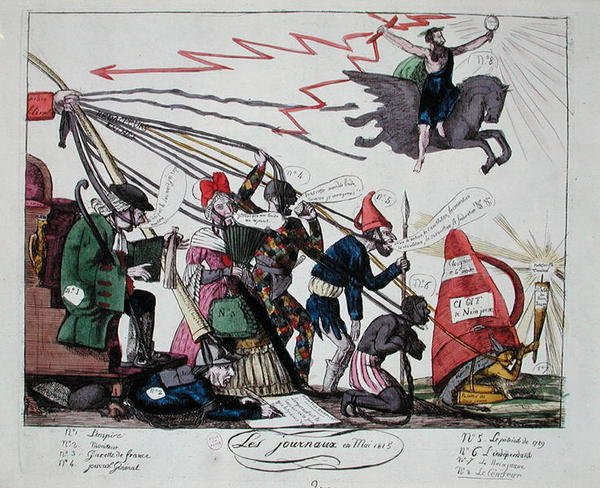 Les journaux de mai 1815 - French School