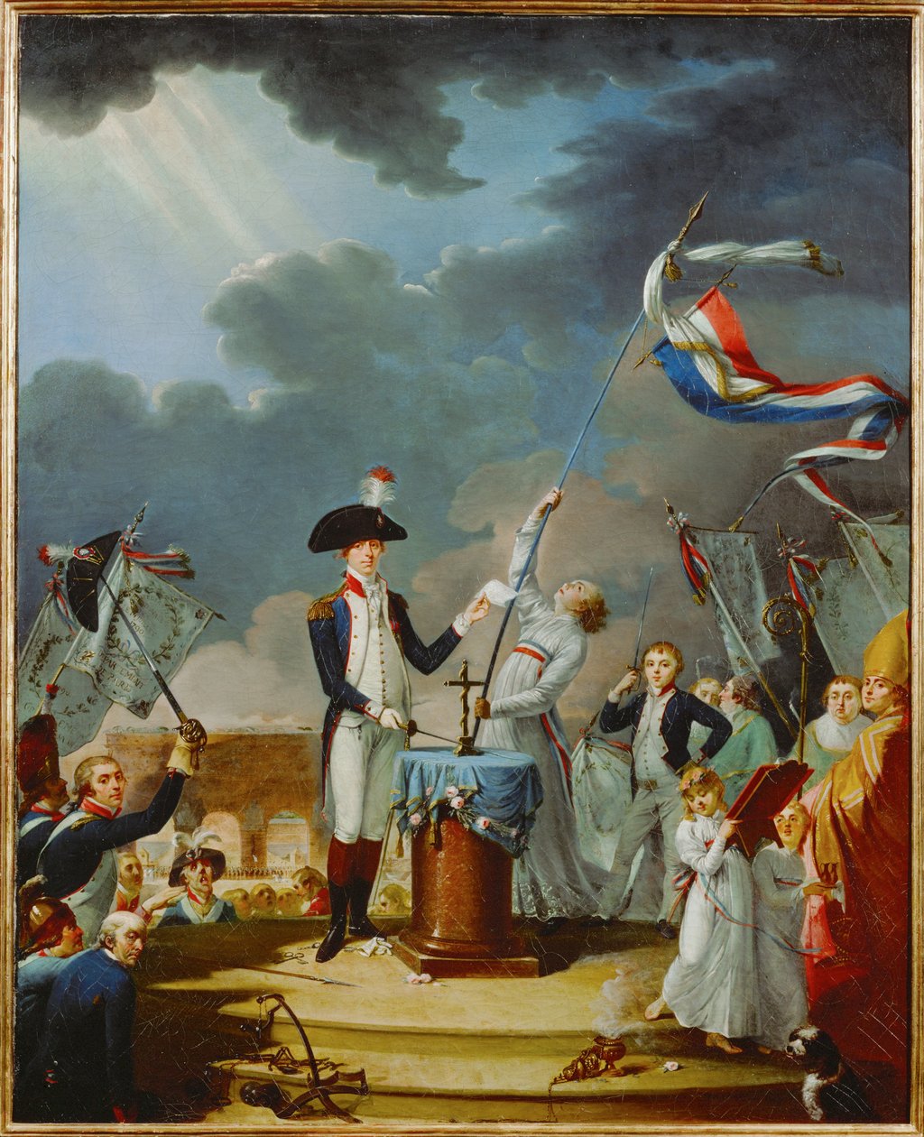 Le serment du général Lafayette lors de la célébration de la Fédération ... - French School