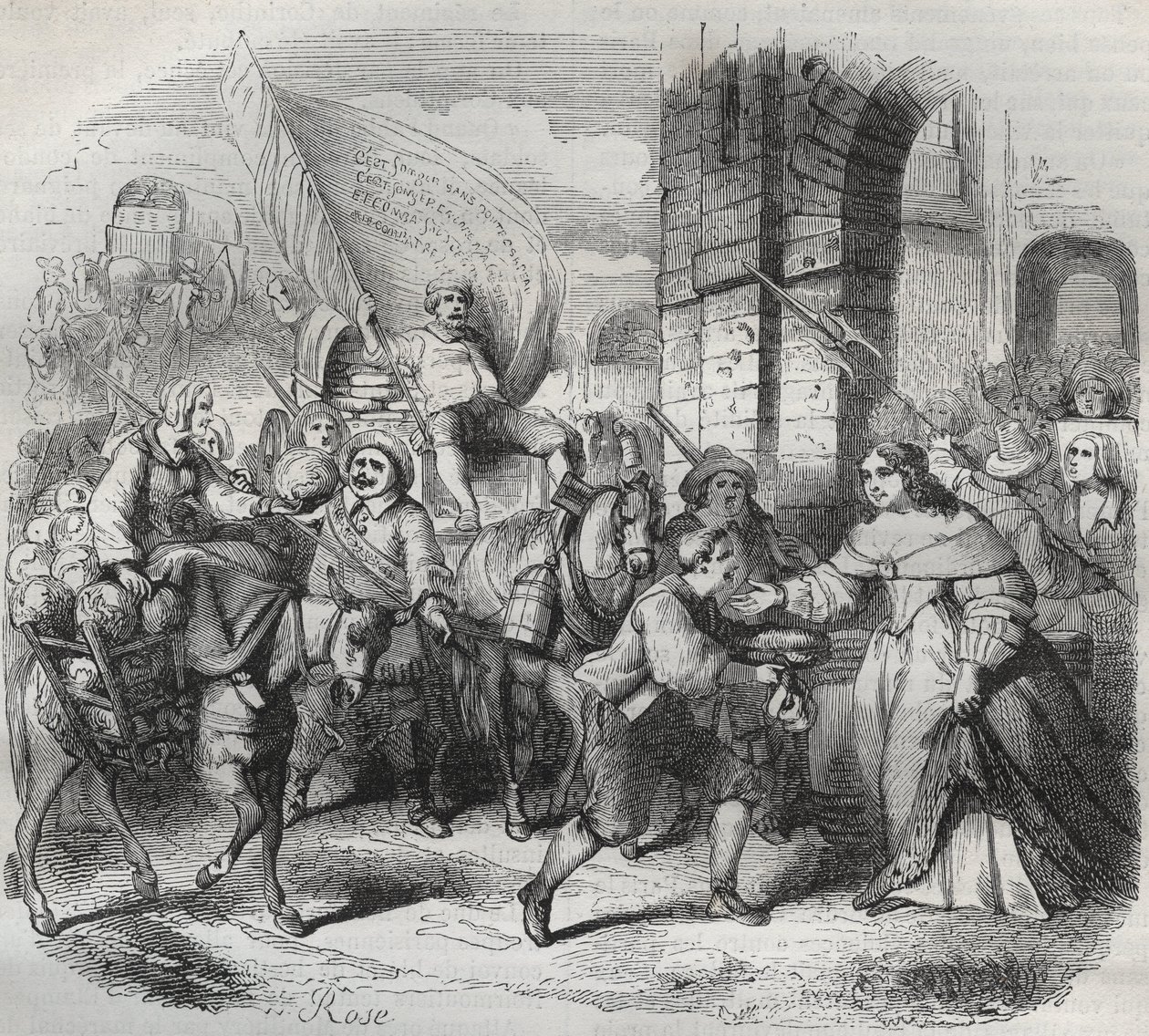Le Retour de Gonesse, épisode de la Fronde: la « Dame de Paris » accueille la « Dame d