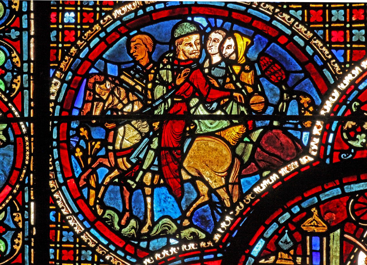 Saint Lubin : un groupe à cheval - French School