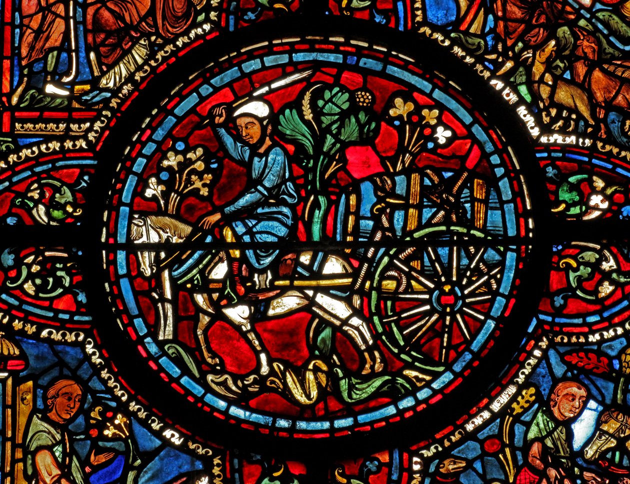 Saint Lubin : transport du vin - French School