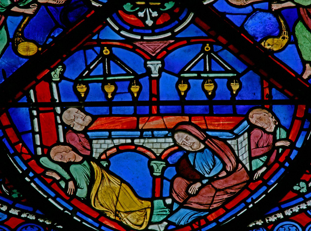La fenêtre de Saint Thomas : les malades à son tombeau - French School