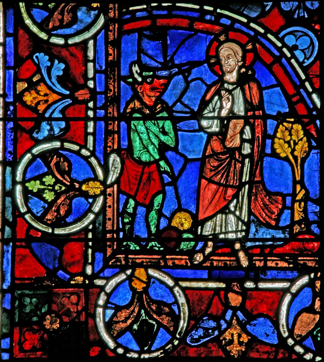 La tentation du Christ dans le désert - French School