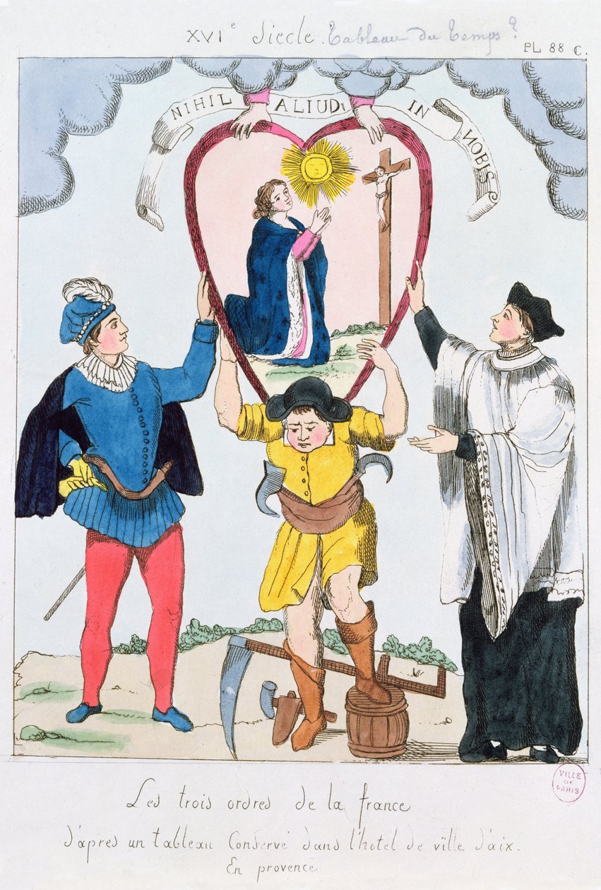 Les Trois Ordres de France, 1789 - French School