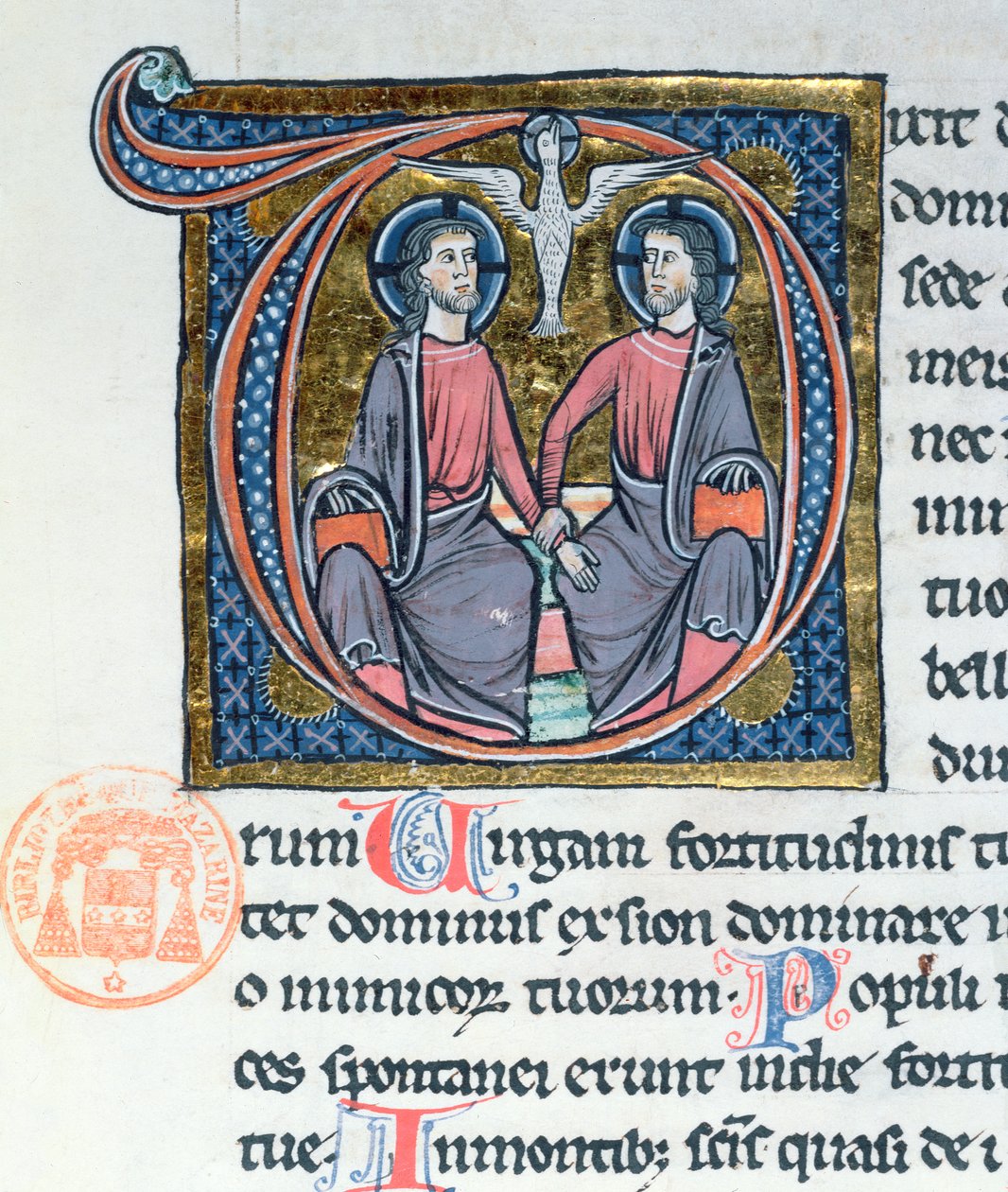 La Trinité, initiale enluminée d